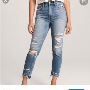 Abercrombie ripped jeans